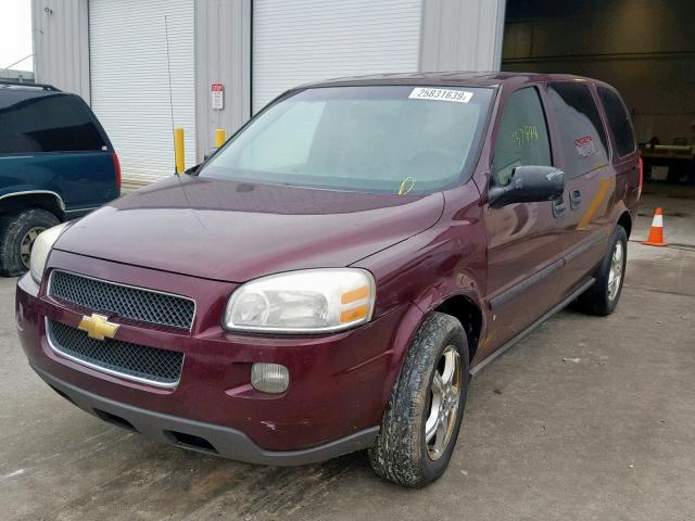1GNDV23187D189719 - 2007 CHEVROLET UPLANDER L 勃艮第红 照片 2