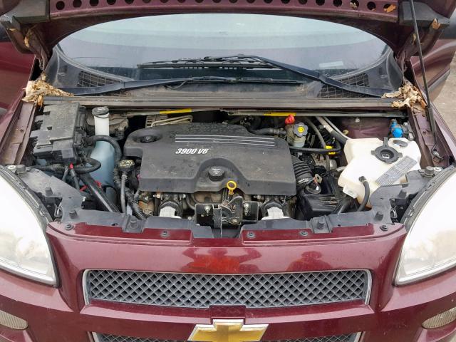 1GNDV23187D189719 - 2007 CHEVROLET UPLANDER L 勃艮第红 照片 7
