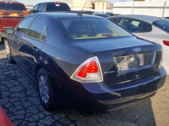 3FAHP06Z58R152622 - 2008 FORD FUSION S BLUE photo 3