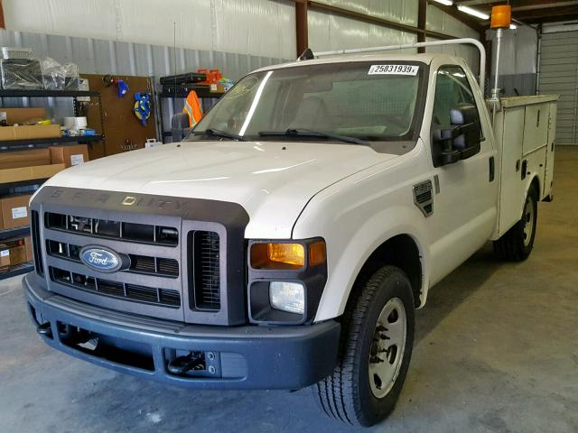 1FDWF30518EC54381 - 2008 FORD F350 SRW S WHITE photo 2