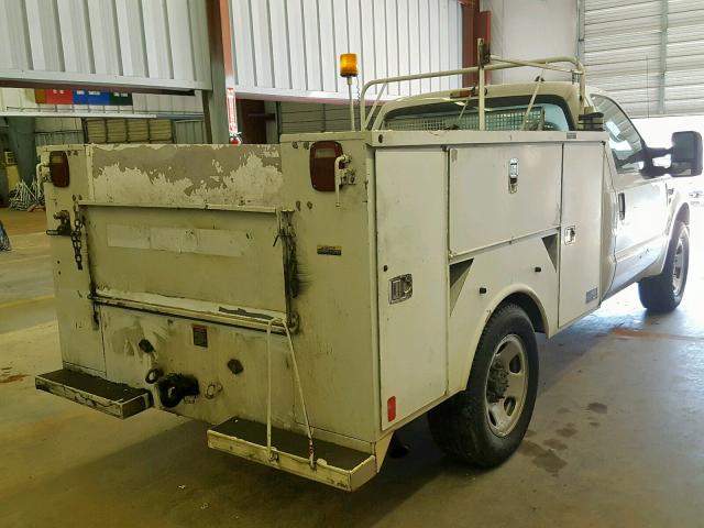 1FDWF30518EC54381 - 2008 FORD F350 SRW S WHITE photo 4