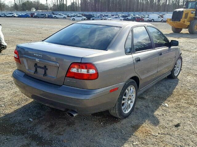 YV1VS27544F052290 - 2004 VOLVO S40 1.9T GRAY photo 4