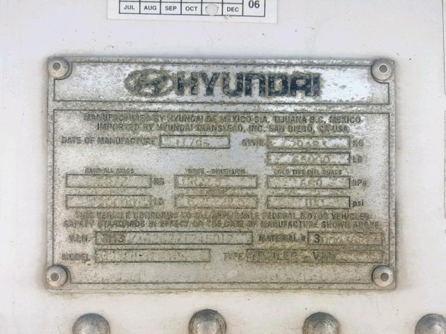 3H3V482C27T245012 - 2007 HYUNDAI REEFER WHITE photo 10