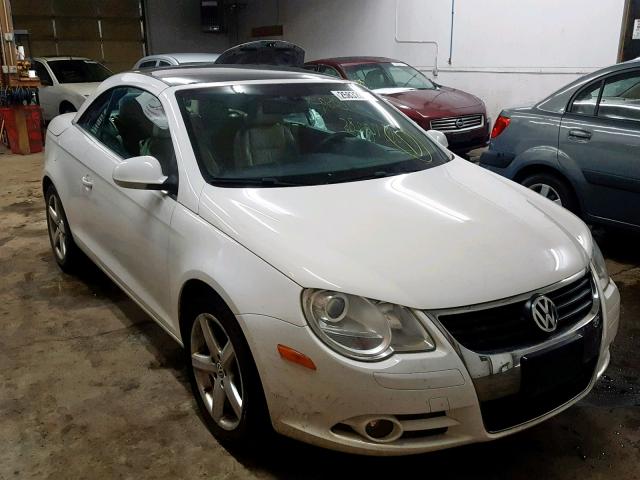 WVWDA71F97V004104 - 2007 VOLKSWAGEN EOS 2.0T S WHITE photo 1