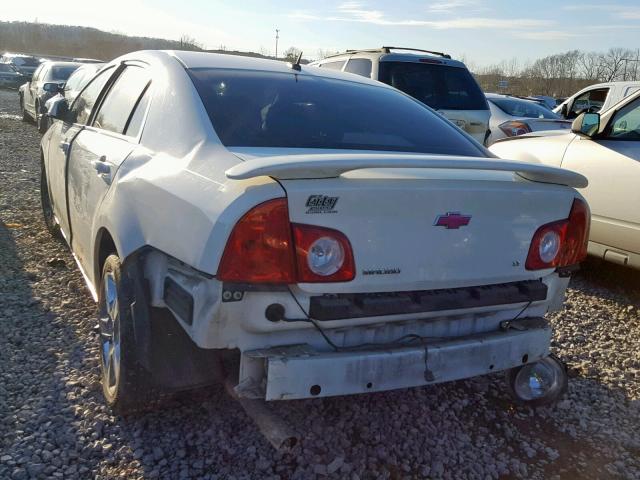 1G1ZH57B484198213 - 2008 CHEVROLET MALIBU 1LT WHITE photo 3
