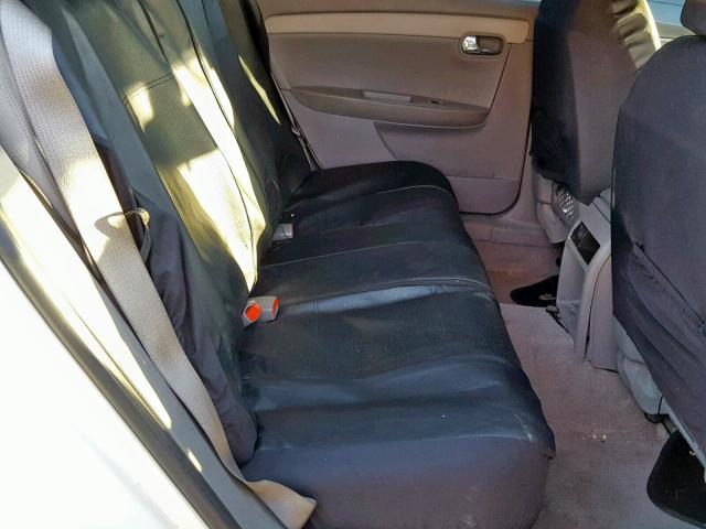 1G1ZH57B484198213 - 2008 CHEVROLET MALIBU 1LT WHITE photo 6