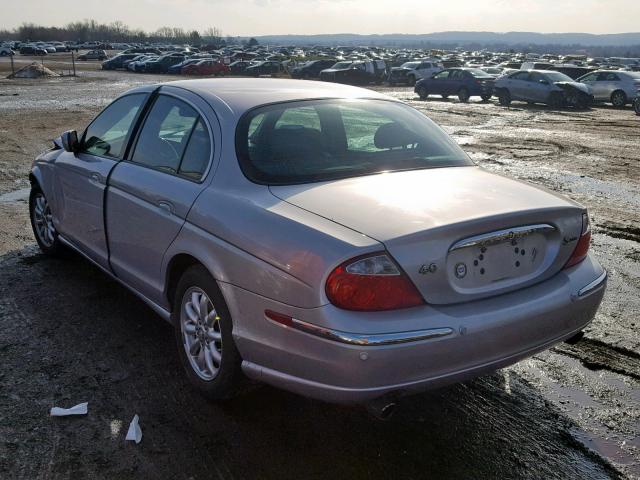 SAJDA01P32GM23547 - 2002 JAGUAR S-TYPE SILVER photo 3