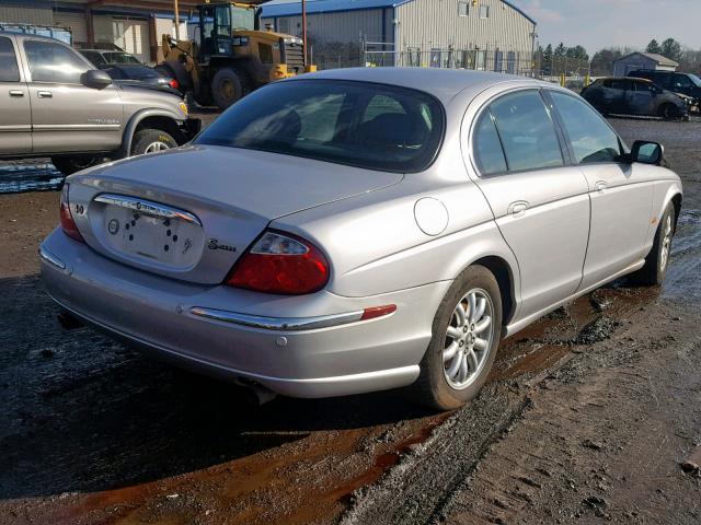 SAJDA01P32GM23547 - 2002 JAGUAR S-TYPE SILVER photo 4