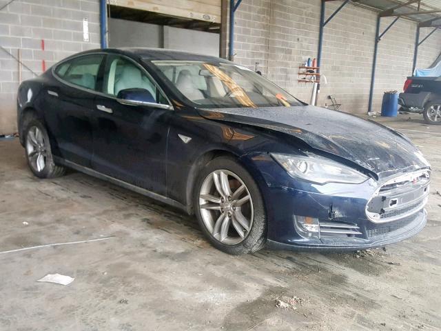 5YJSA1DP2CFP02345 - 2012 TESLA MODEL S BLUE photo 1