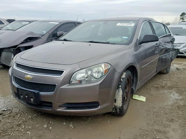 1G1ZB5EB9AF103854 - 2010 CHEVROLET MALIBU LS BROWN photo 2