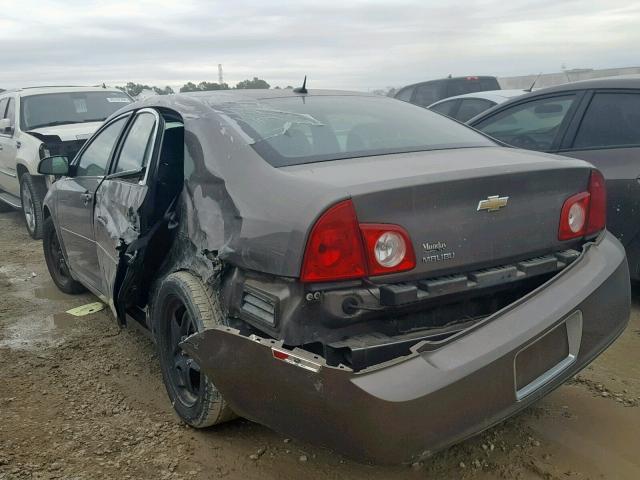 1G1ZB5EB9AF103854 - 2010 CHEVROLET MALIBU LS BROWN photo 3