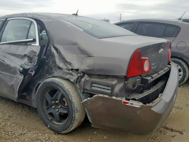 1G1ZB5EB9AF103854 - 2010 CHEVROLET MALIBU LS BROWN photo 9