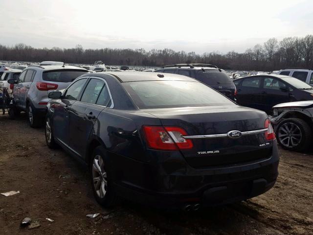 1FAHP2HW4CG129055 - 2012 FORD TAURUS SEL BLACK photo 3