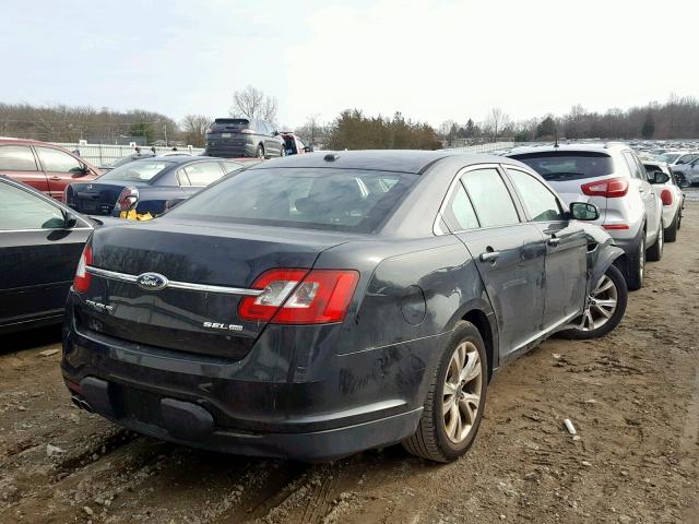 1FAHP2HW4CG129055 - 2012 FORD TAURUS SEL BLACK photo 4