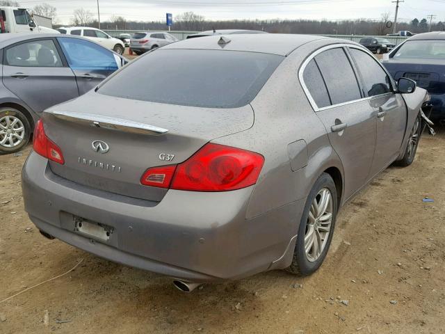 JN1CV6AP7CM629266 - 2012 INFINITI G37 BASE TAN photo 4