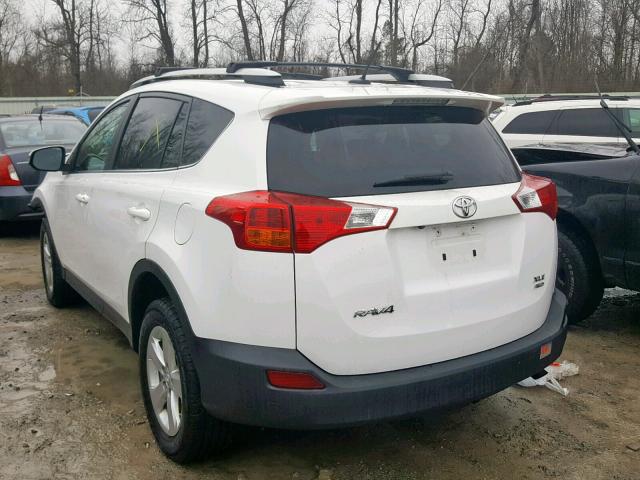 2T3RFREV3EW174758 - 2014 TOYOTA RAV4 XLE WHITE photo 3