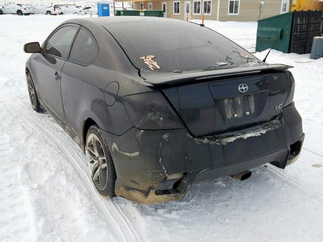 JTKDE177750031001 - 2005 TOYOTA SCION TC BLACK photo 3