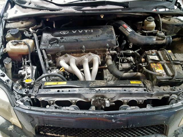 JTKDE177750031001 - 2005 TOYOTA SCION TC BLACK photo 7