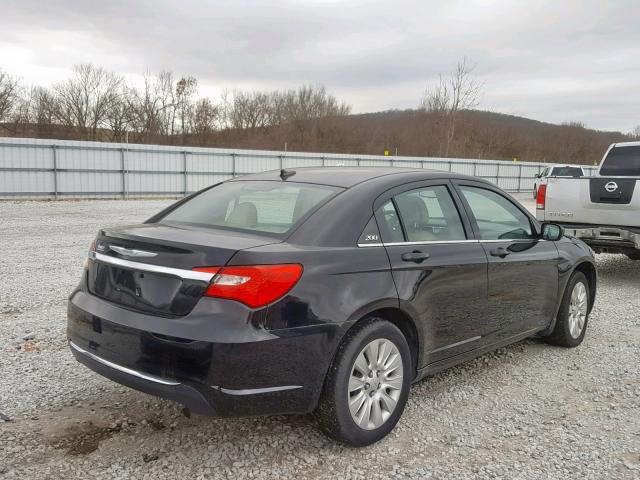 1C3CCBAB5DN622526 - 2013 CHRYSLER 200 LX BLACK photo 4