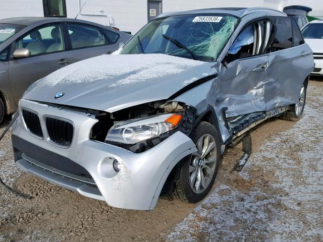 WBAVL1C58CVR80088 - 2012 BMW X1 XDRIVE2 SILVER photo 2