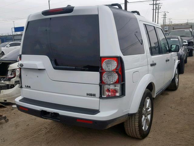 SALAK2D41DA684640 - 2013 LAND ROVER LR4 HSE LU WHITE photo 4