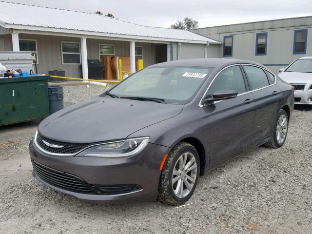 1C3CCCAB6FN721977 - 2015 CHRYSLER 200 LIMITE GRAY photo 1