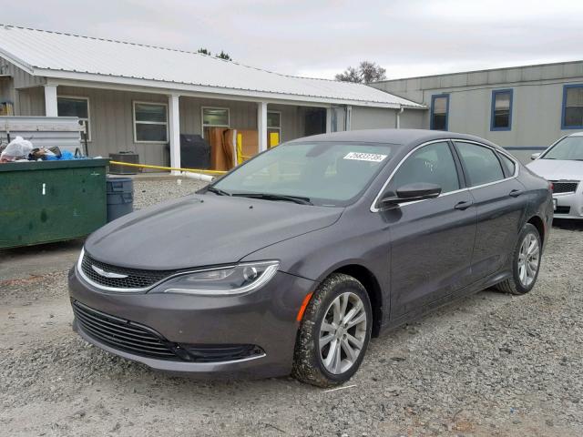 1C3CCCAB6FN721977 - 2015 CHRYSLER 200 LIMITE GRAY photo 2