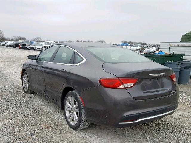 1C3CCCAB6FN721977 - 2015 CHRYSLER 200 LIMITE GRAY photo 3