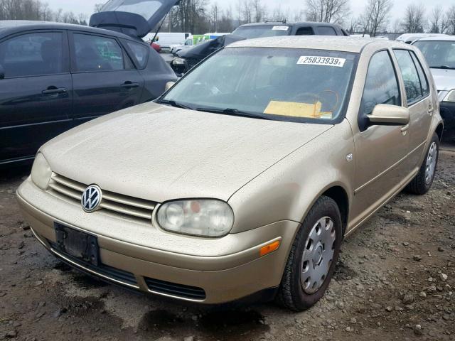 9BWFL61J844003437 - 2004 VOLKSWAGEN GOLF GL GOLD photo 2