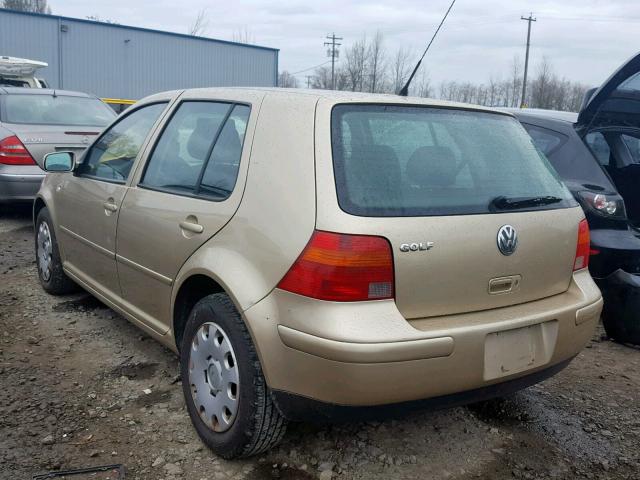 9BWFL61J844003437 - 2004 VOLKSWAGEN GOLF GL GOLD photo 3