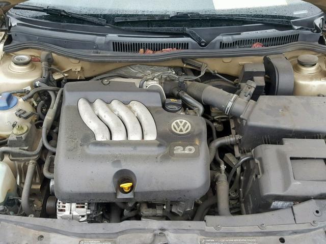 9BWFL61J844003437 - 2004 VOLKSWAGEN GOLF GL GOLD photo 7