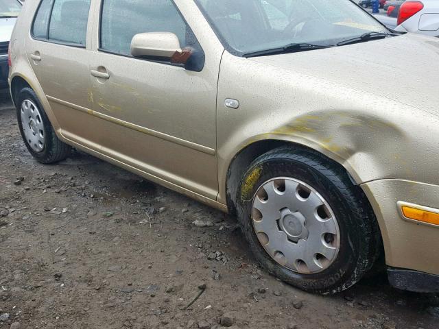 9BWFL61J844003437 - 2004 VOLKSWAGEN GOLF GL GOLD photo 9