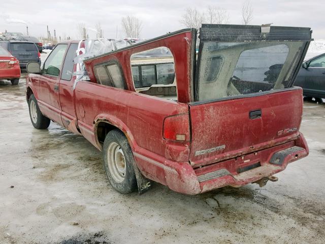 1GTCS19X7VK503937 - 1997 GMC SONOMA RED photo 3