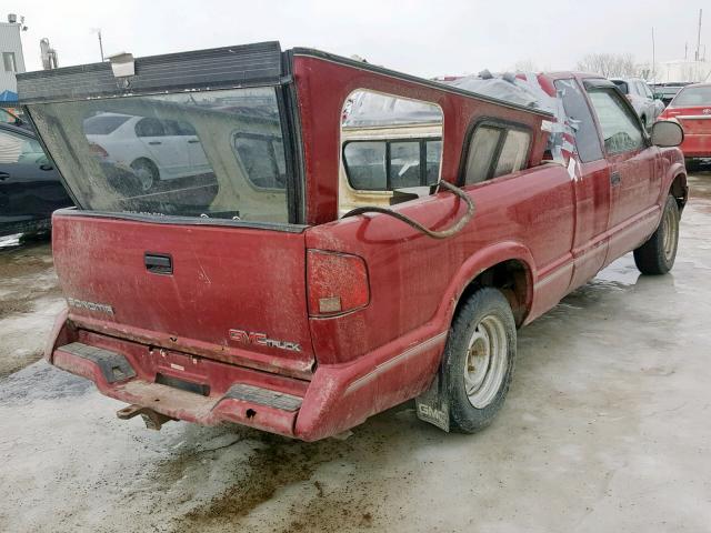 1GTCS19X7VK503937 - 1997 GMC SONOMA RED photo 4