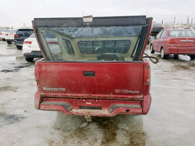 1GTCS19X7VK503937 - 1997 GMC SONOMA RED photo 9