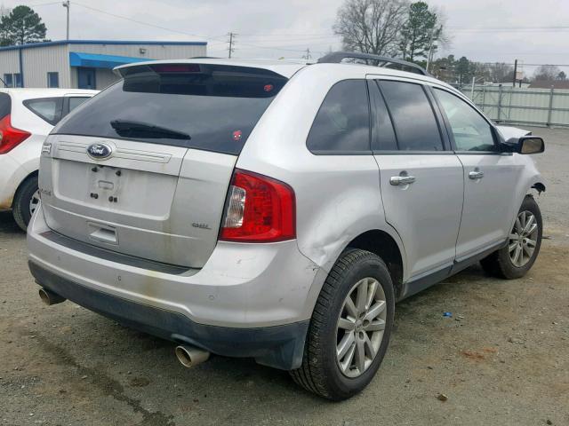 2FMDK3JC5BBB38426 - 2011 FORD EDGE SEL SILVER photo 4