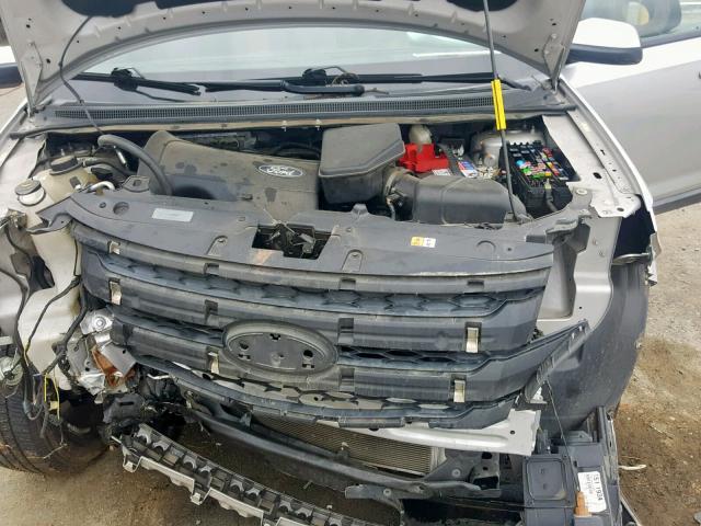 2FMDK3JC5BBB38426 - 2011 FORD EDGE SEL SILVER photo 7