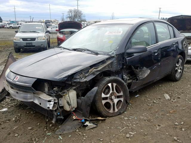 1G8AL54F94Z121256 - 2004 SATURN ION LEVEL BLACK photo 2