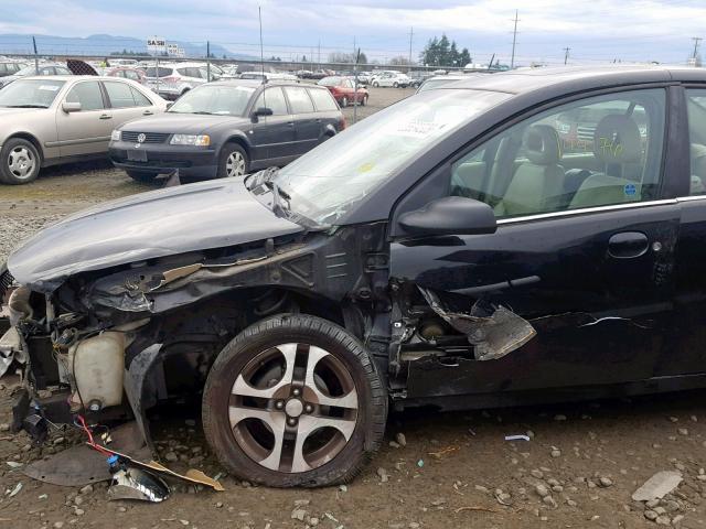 1G8AL54F94Z121256 - 2004 SATURN ION LEVEL BLACK photo 9