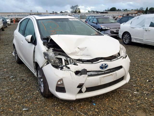 JTDKDTB36D1041349 - 2013 TOYOTA PRIUS C WHITE photo 1