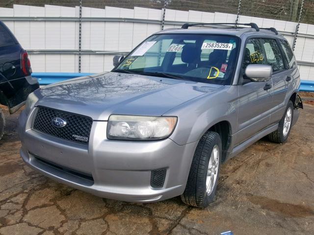 JF1SG66618H721756 - 2008 SUBARU FORESTER S SILVER photo 2