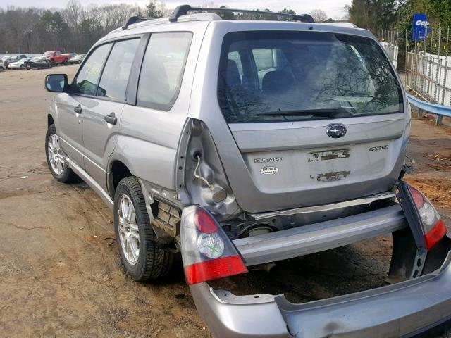 JF1SG66618H721756 - 2008 SUBARU FORESTER S SILVER photo 3