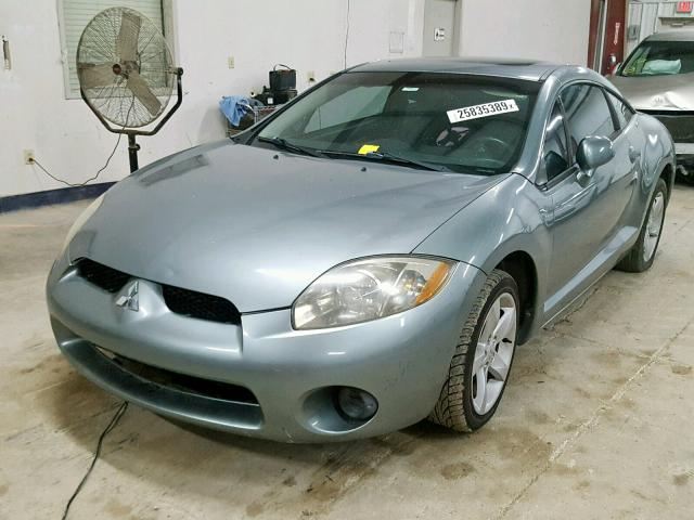 4A3AK24F27E008510 - 2007 MITSUBISHI ECLIPSE GS BLUE photo 2