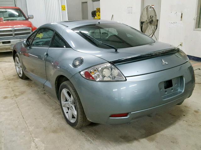 4A3AK24F27E008510 - 2007 MITSUBISHI ECLIPSE GS BLUE photo 3