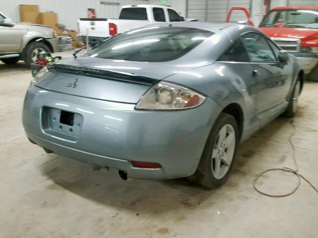 4A3AK24F27E008510 - 2007 MITSUBISHI ECLIPSE GS BLUE photo 4