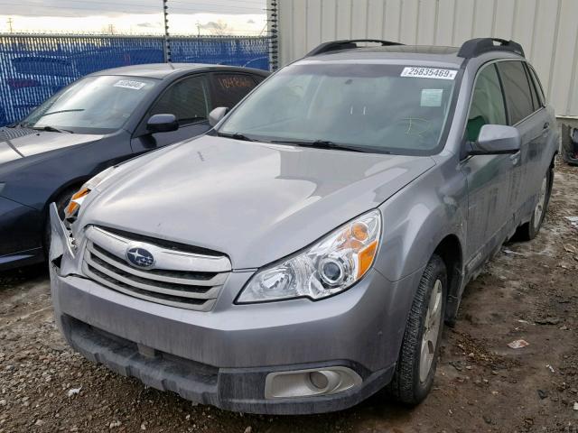 4S4BRJLC0B2380471 - 2011 SUBARU OUTBACK 3. SILVER photo 2