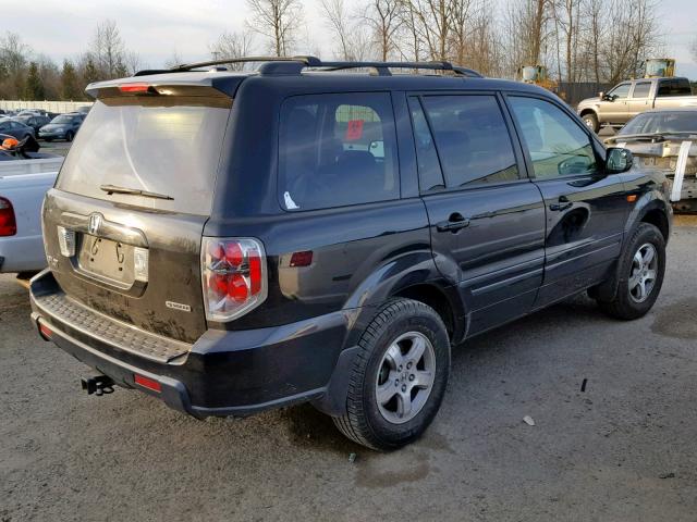 5FNYF183X8B005743 - 2008 HONDA PILOT SE BLACK photo 4