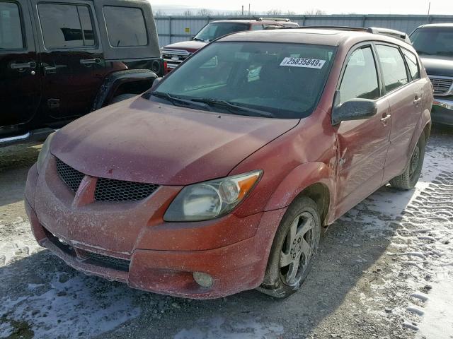 5Y2SL62874Z402220 - 2004 PONTIAC VIBE RED photo 2