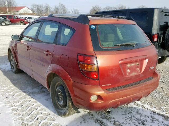 5Y2SL62874Z402220 - 2004 PONTIAC VIBE RED photo 3