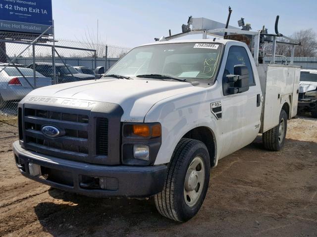 1FD3F30558EE39326 - 2008 FORD F350 SRW S WHITE photo 2